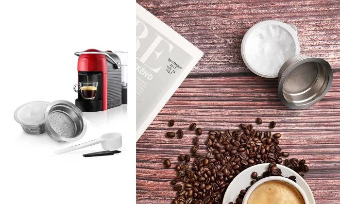 Stainless Steel Reusable Refillable Coffee Capsules