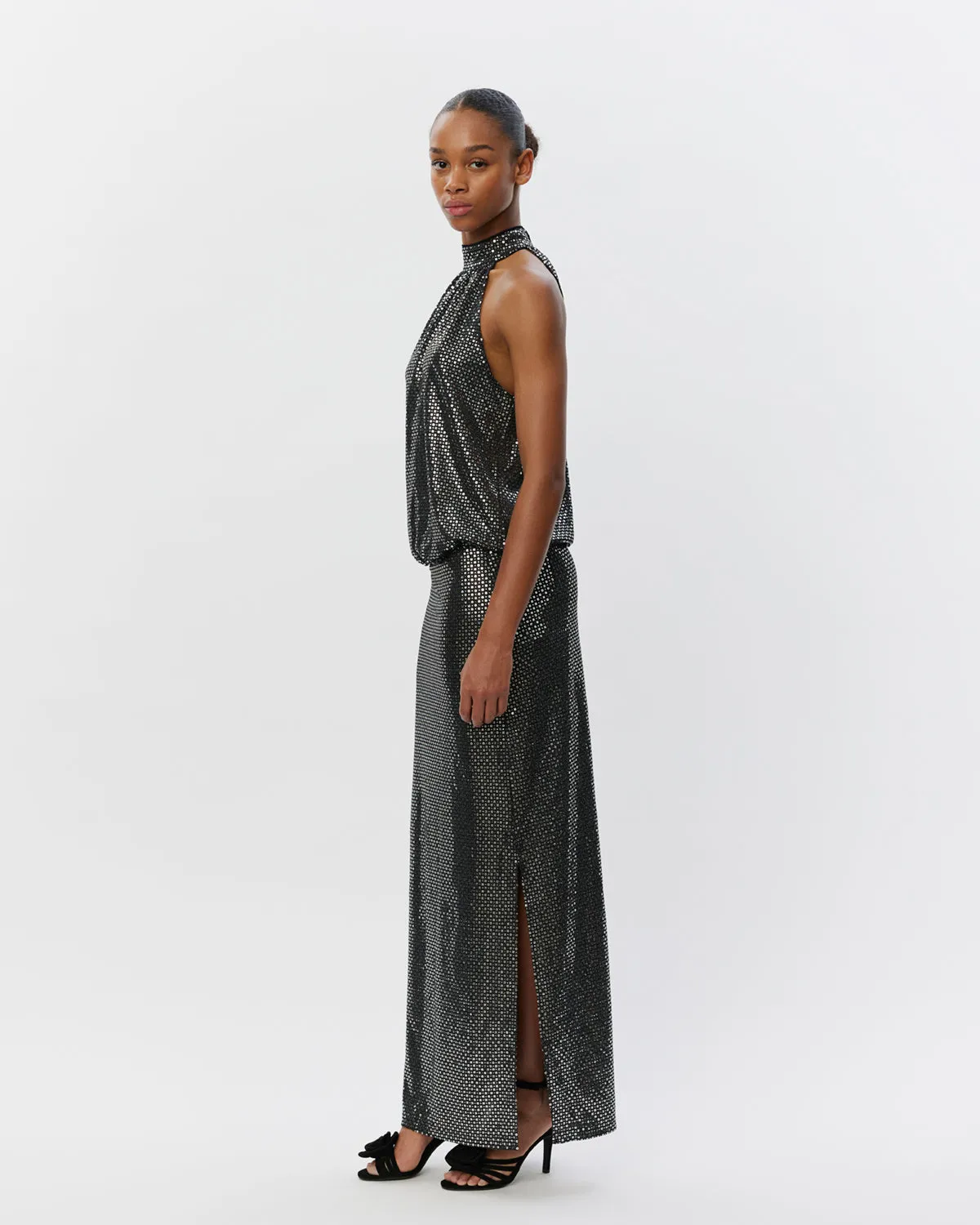 STARLASW SKIRT - Black w silver