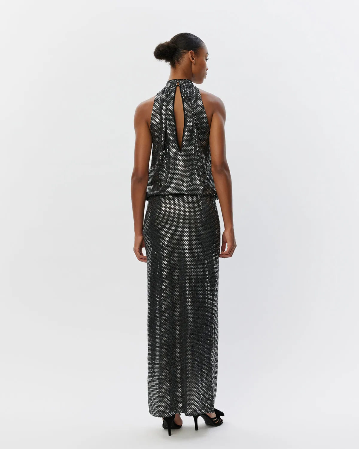 STARLASW SKIRT - Black w silver