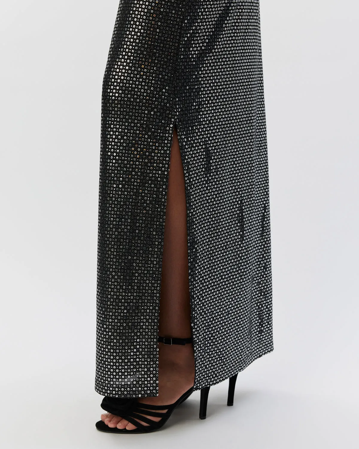 STARLASW SKIRT - Black w silver