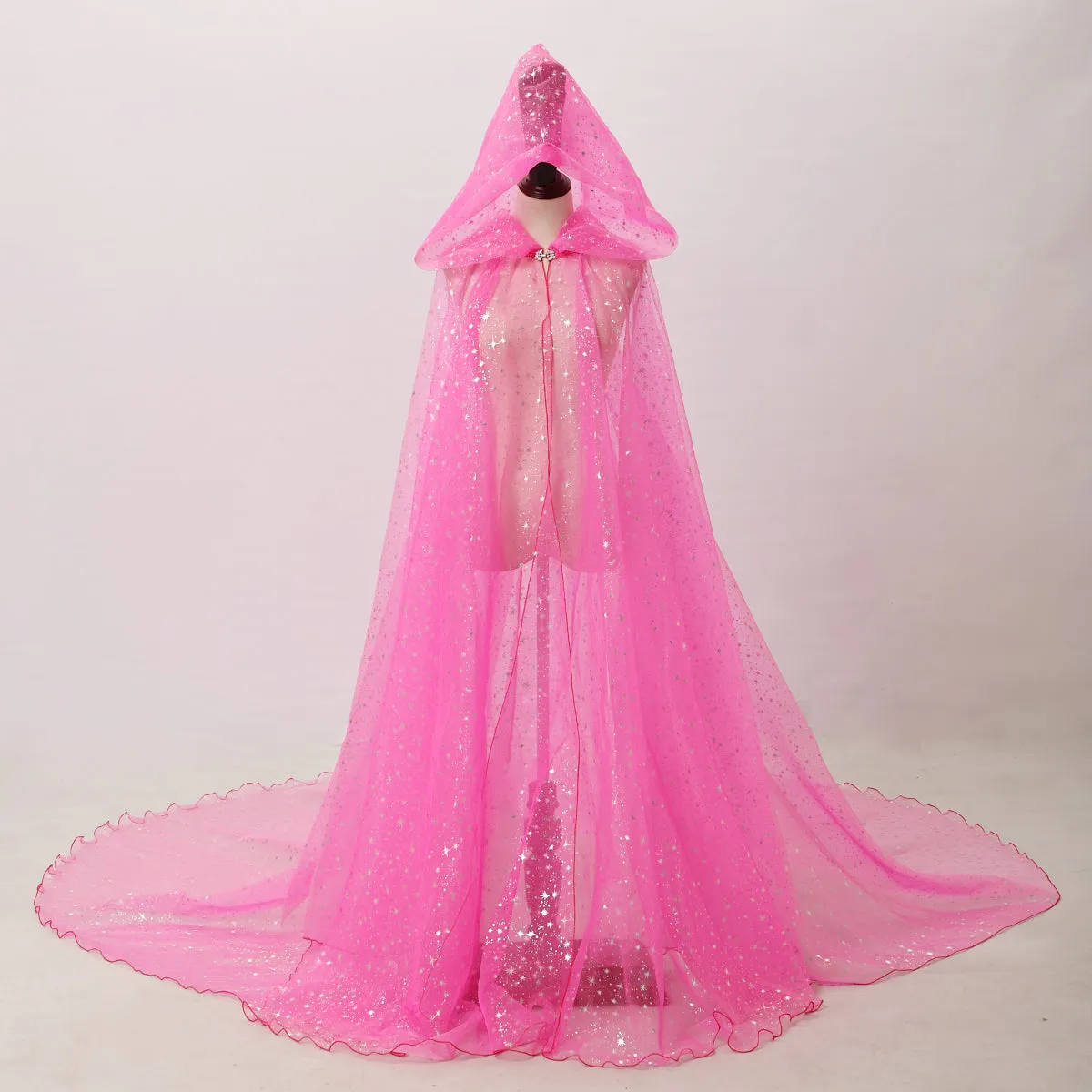 Starry Stars Tulle Hooded Cloaks