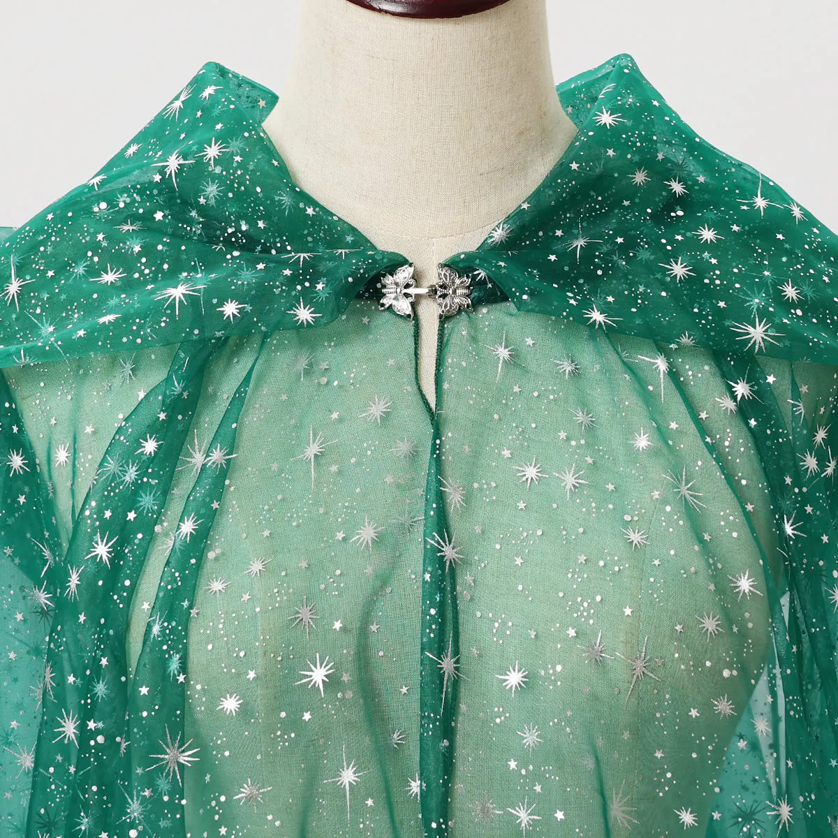 Starry Stars Tulle Hooded Cloaks