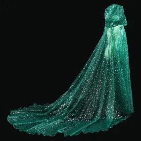 Starry Stars Tulle Hooded Cloaks