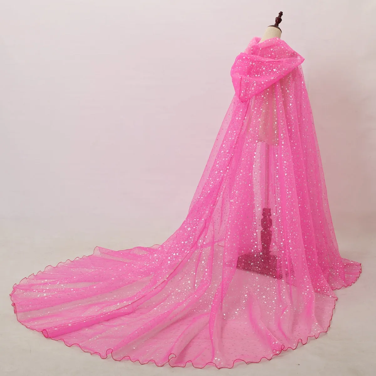 Starry Stars Tulle Hooded Cloaks