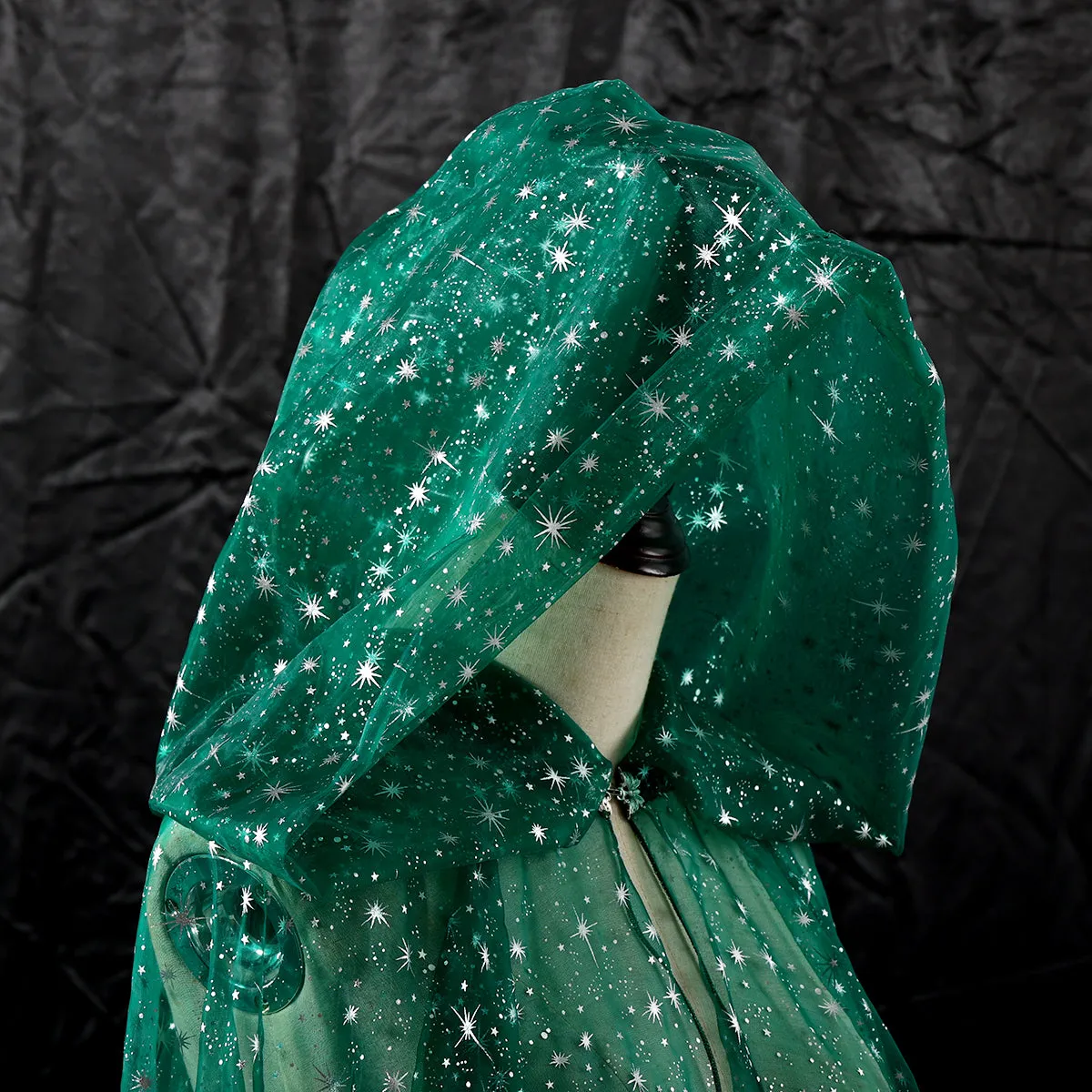 Starry Stars Tulle Hooded Cloaks