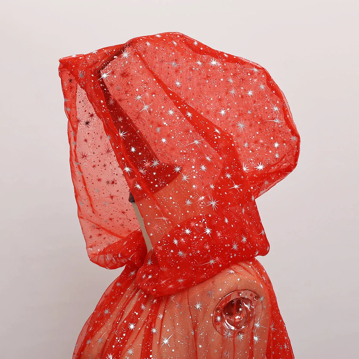 Starry Stars Tulle Hooded Cloaks