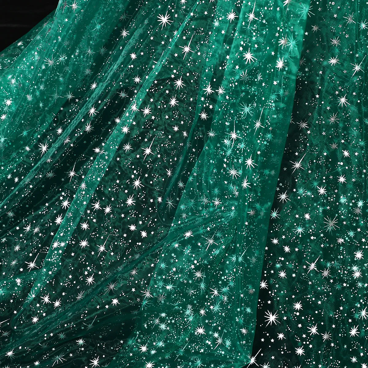 Starry Stars Tulle Hooded Cloaks