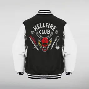Stranger Things Hellfire Club Vintage Varsity Jacket