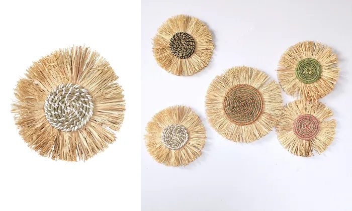 Straw Woven Wall Decoration