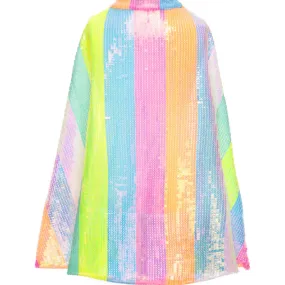 Stripy Sequins Cape