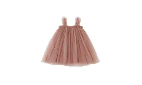 Summer Strap Girls' Mesh Skirt Dress