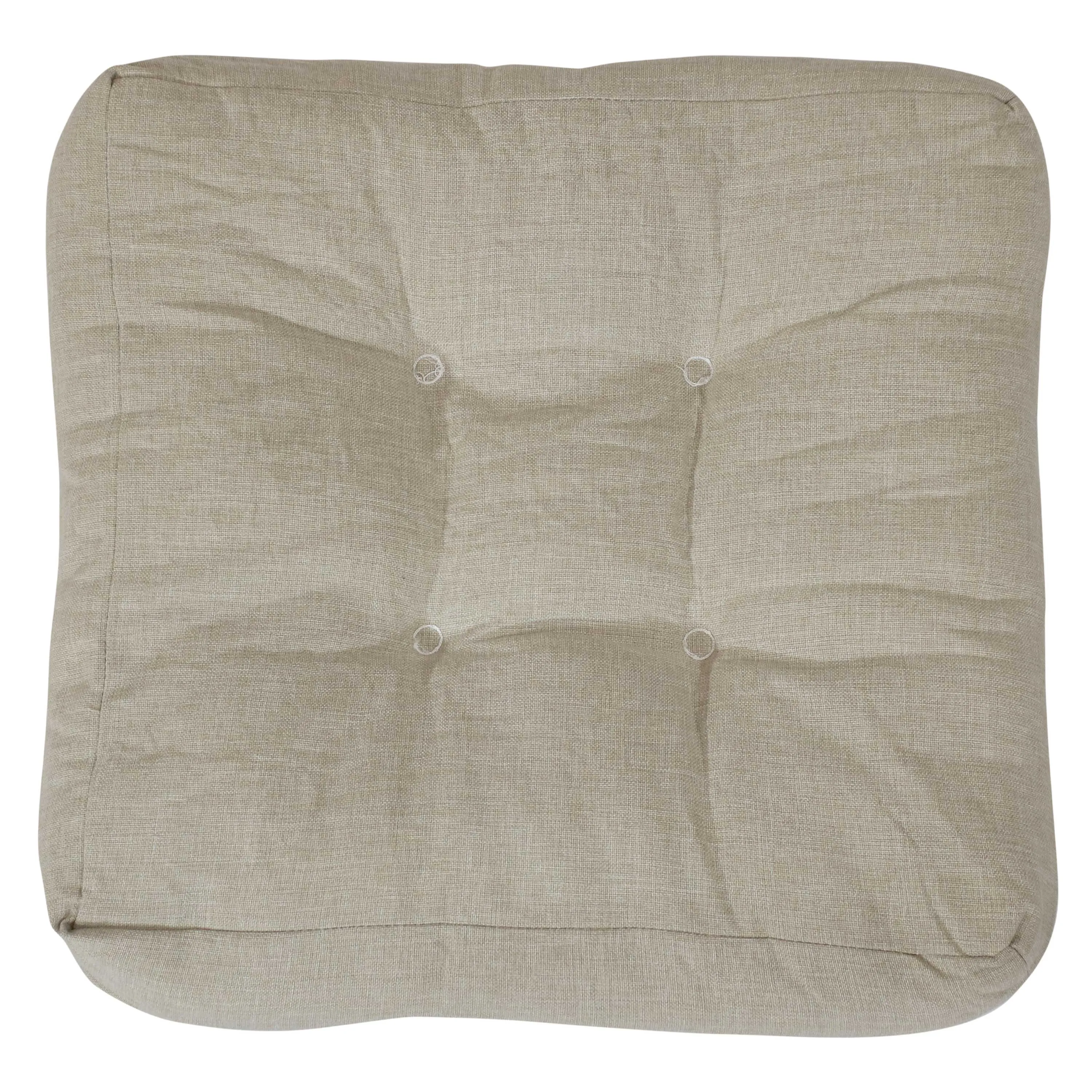 Sunnydaze Set of 2 Olefin Tufted Outdoor Square Patio Cushions