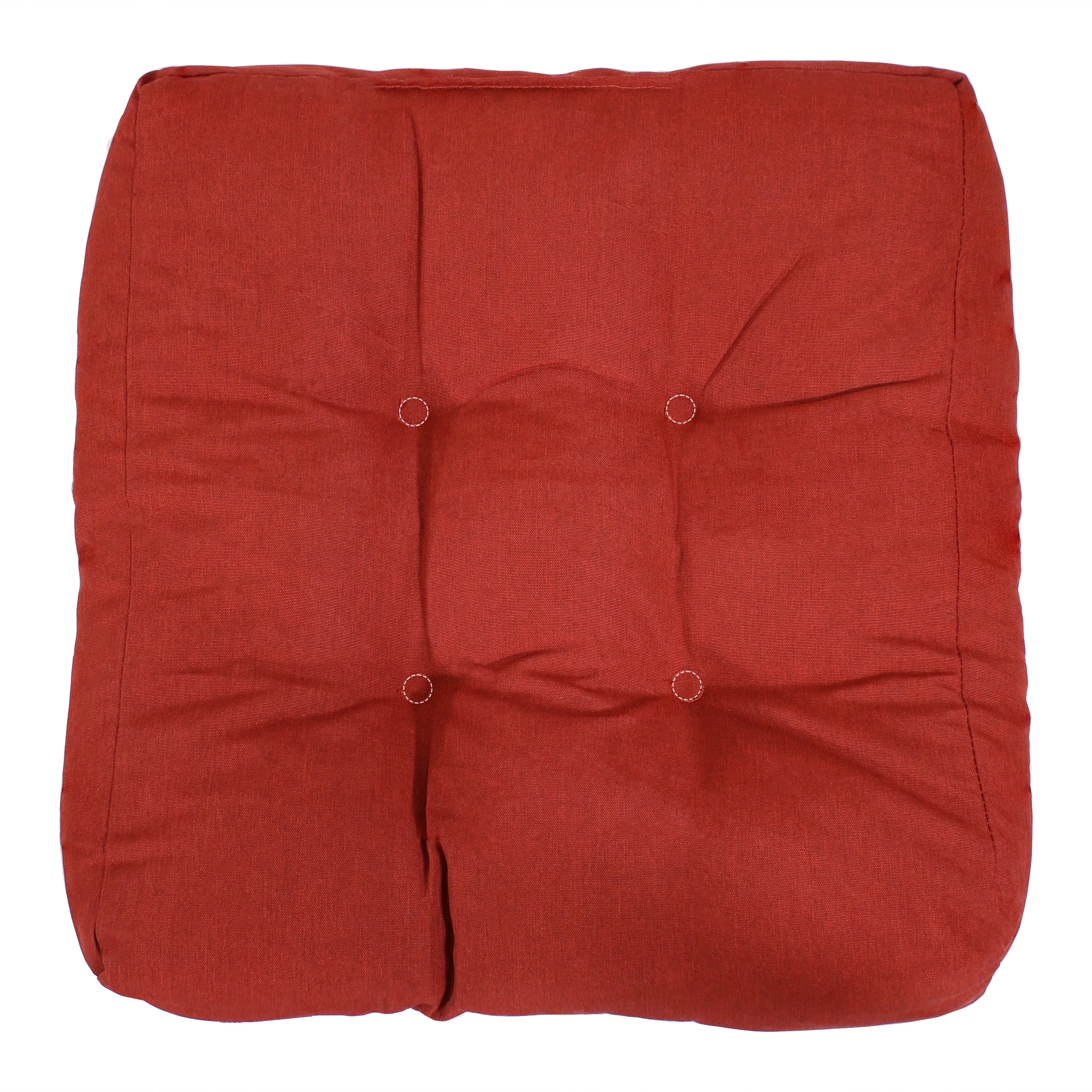 Sunnydaze Set of 2 Olefin Tufted Outdoor Square Patio Cushions