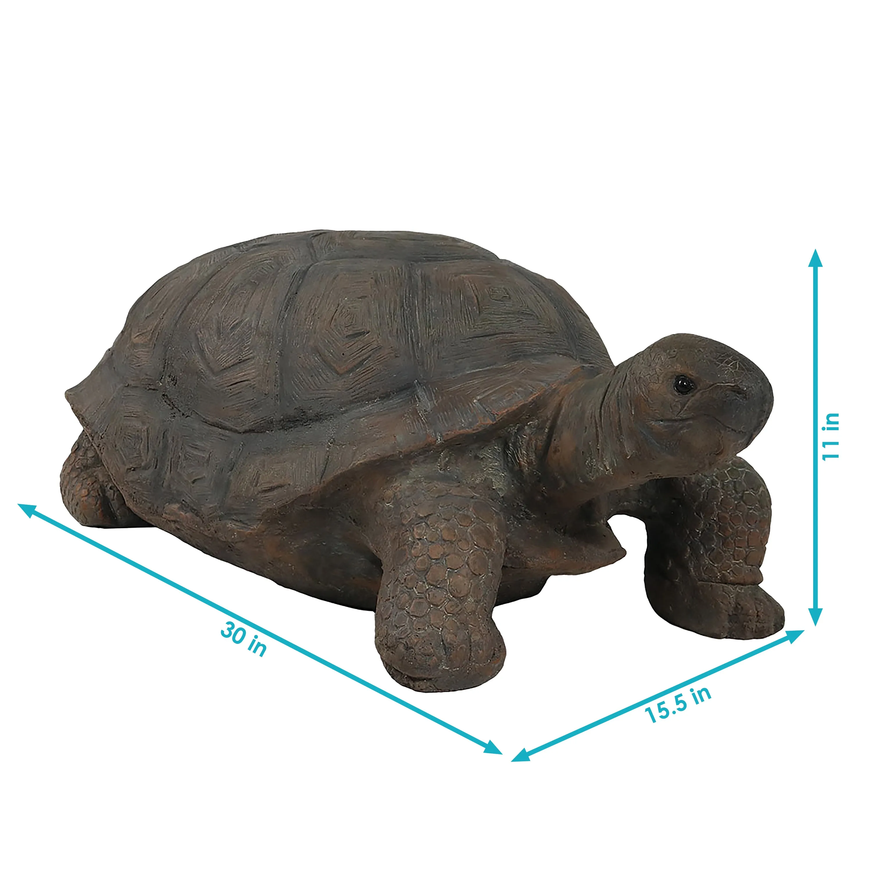 Sunnydaze Todd the Tortoise Indoor/Outdoor Garden Statue - 30"