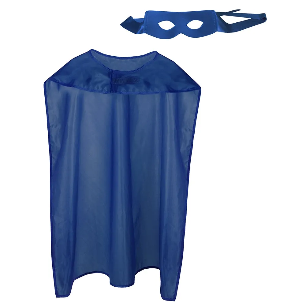 Superhero Set Cape und Maske Blau