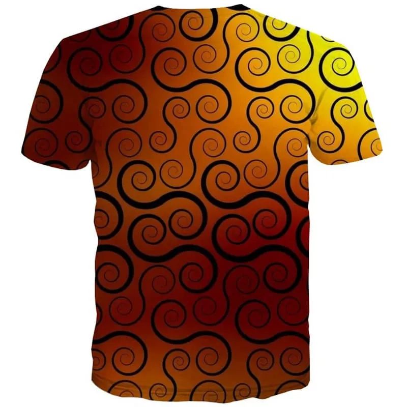 t shirt abstract  personality Casual shirt 3D  Casual fun geometric colorful art man art costume