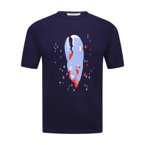T Shirt Crew Neck Lobster Claw Intarsia