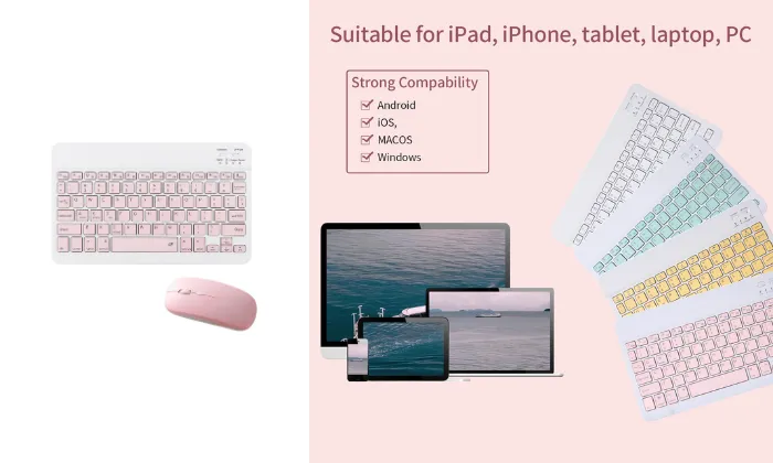 Tablet Wireless Keyboard & Mouse Combo