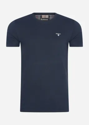 Tartan sports tee - new navy