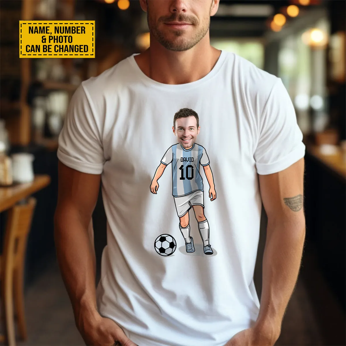 Teesdily | Personalized Football Shirt, American Soccer Team T-shirt, Soccer Championship Sweatshirt Hoodie Mug, Football Lover Gift, Team Sport Shirt