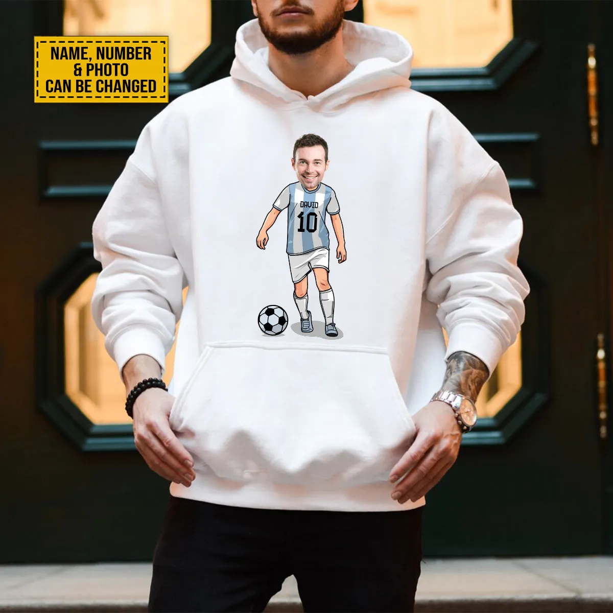Teesdily | Personalized Football Shirt, American Soccer Team T-shirt, Soccer Championship Sweatshirt Hoodie Mug, Football Lover Gift, Team Sport Shirt