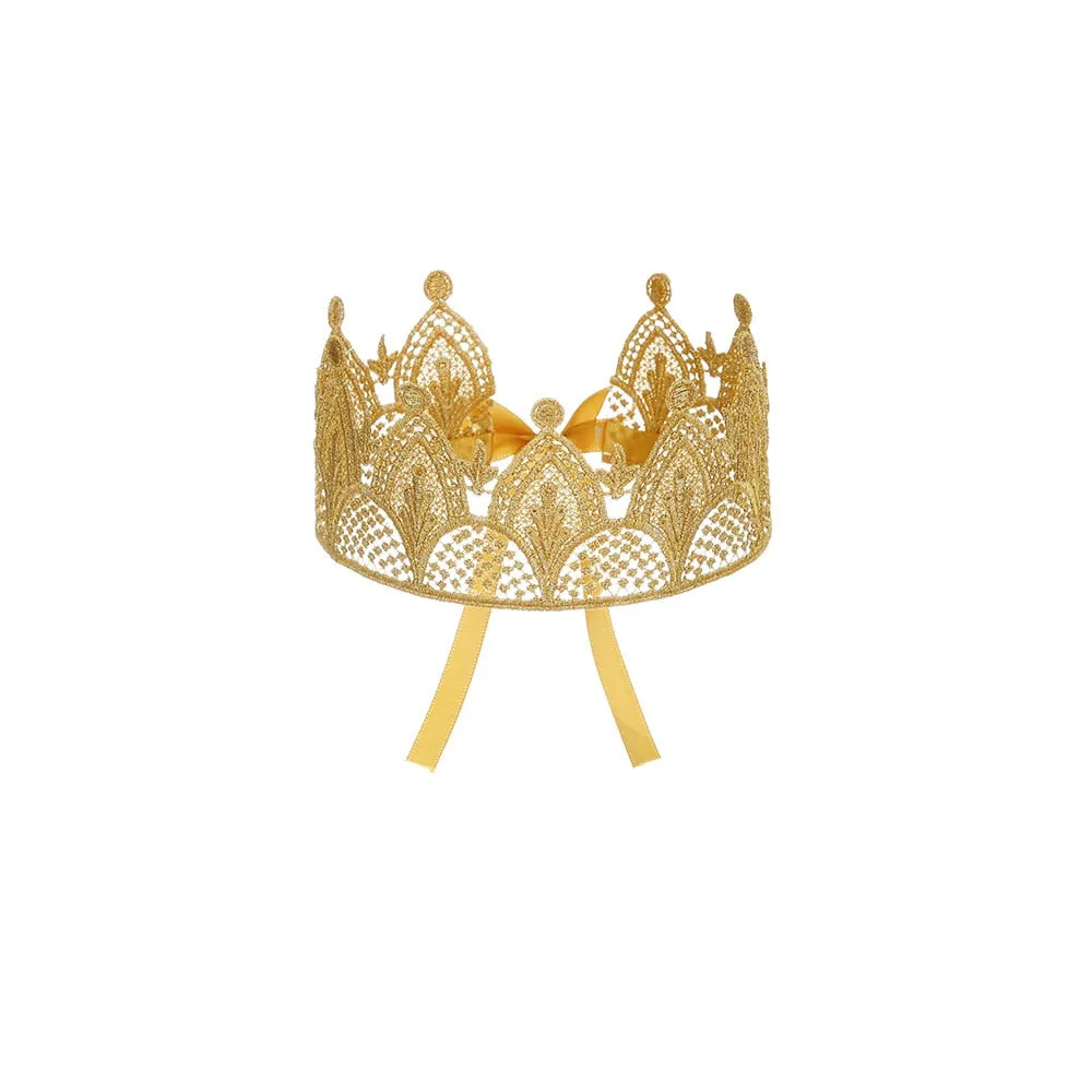 The Boy King Birthday Party King Robe Cape Cloak with Crown Sceptre