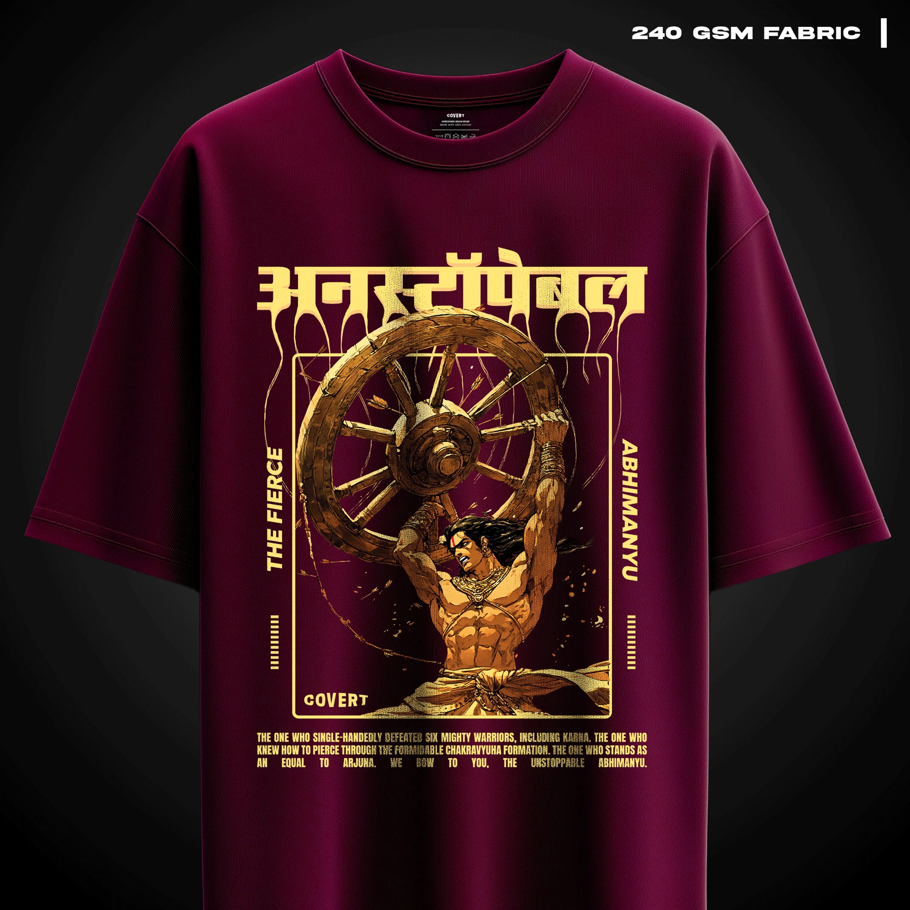 The Unstoppable Abhimanyu Oversized T-shirt