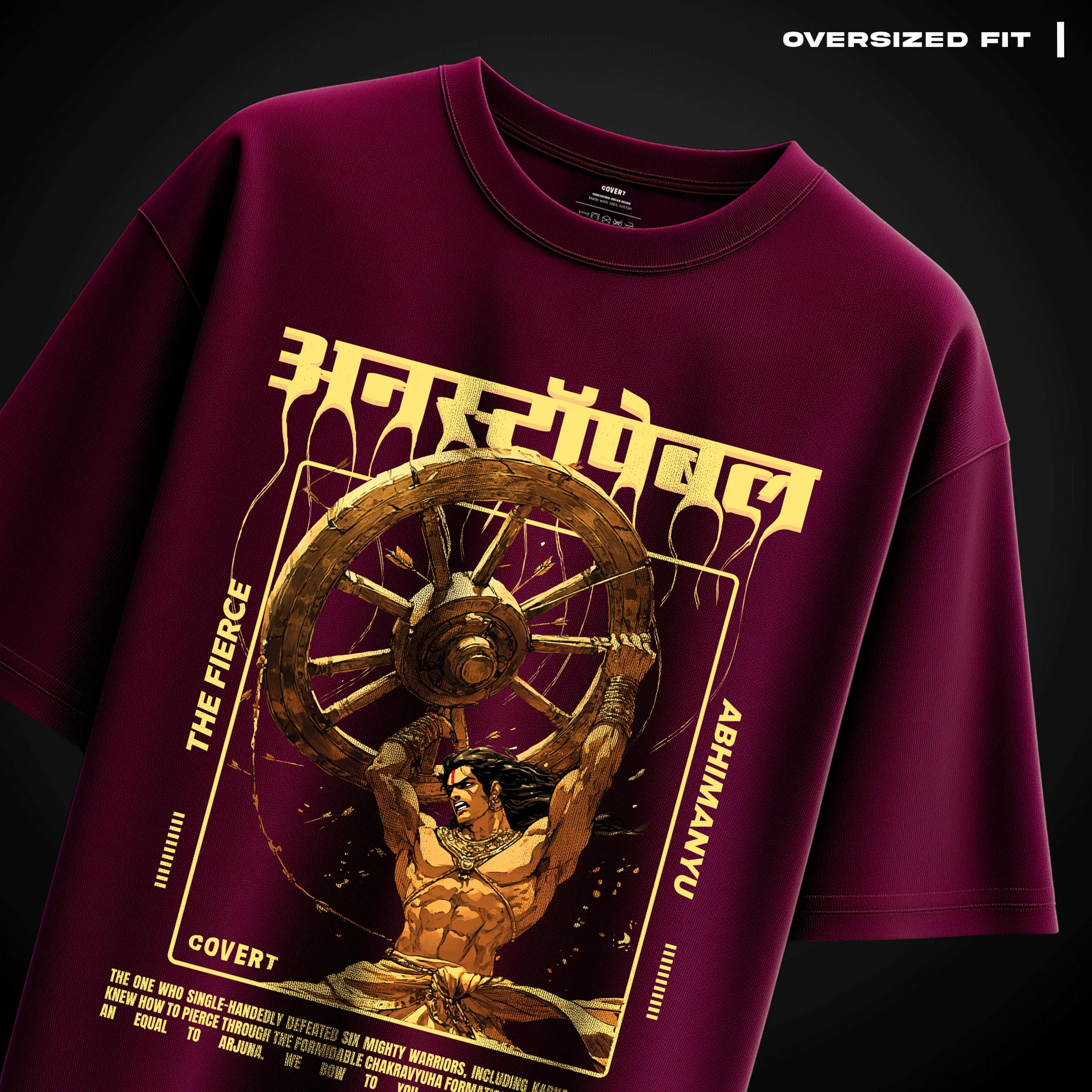 The Unstoppable Abhimanyu Oversized T-shirt