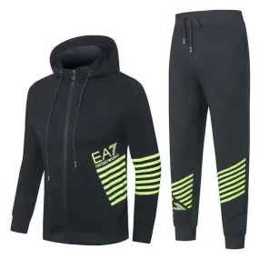 tracksuit With EA7 Side Design  -BLK