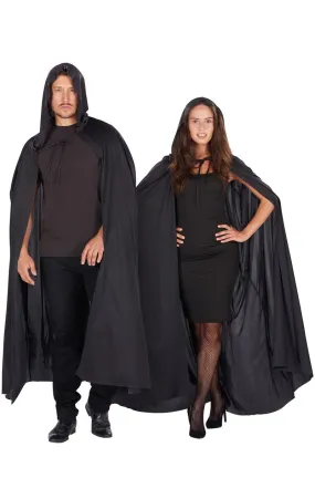 Unisex Black Cape Costume