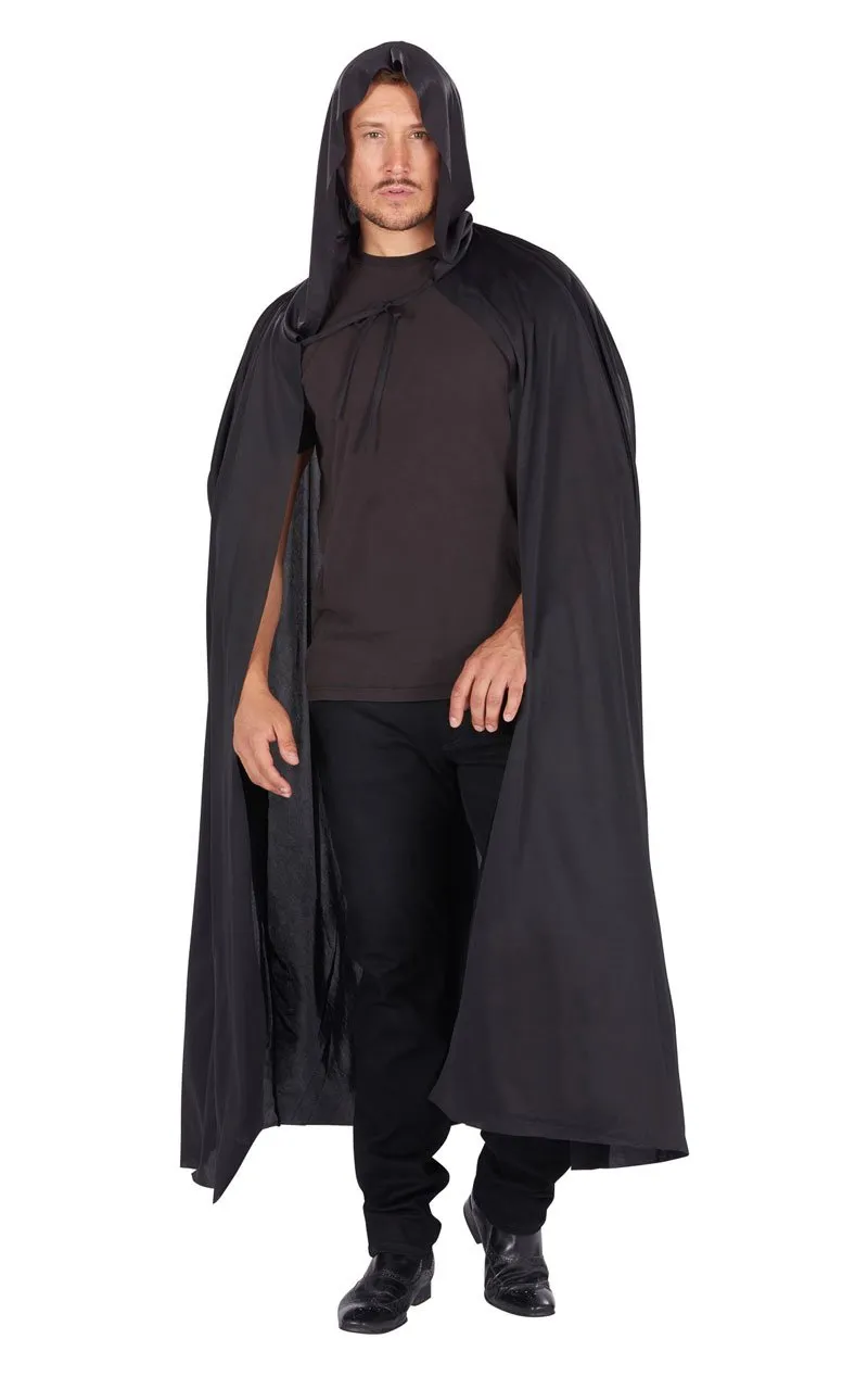 Unisex Black Cape Costume