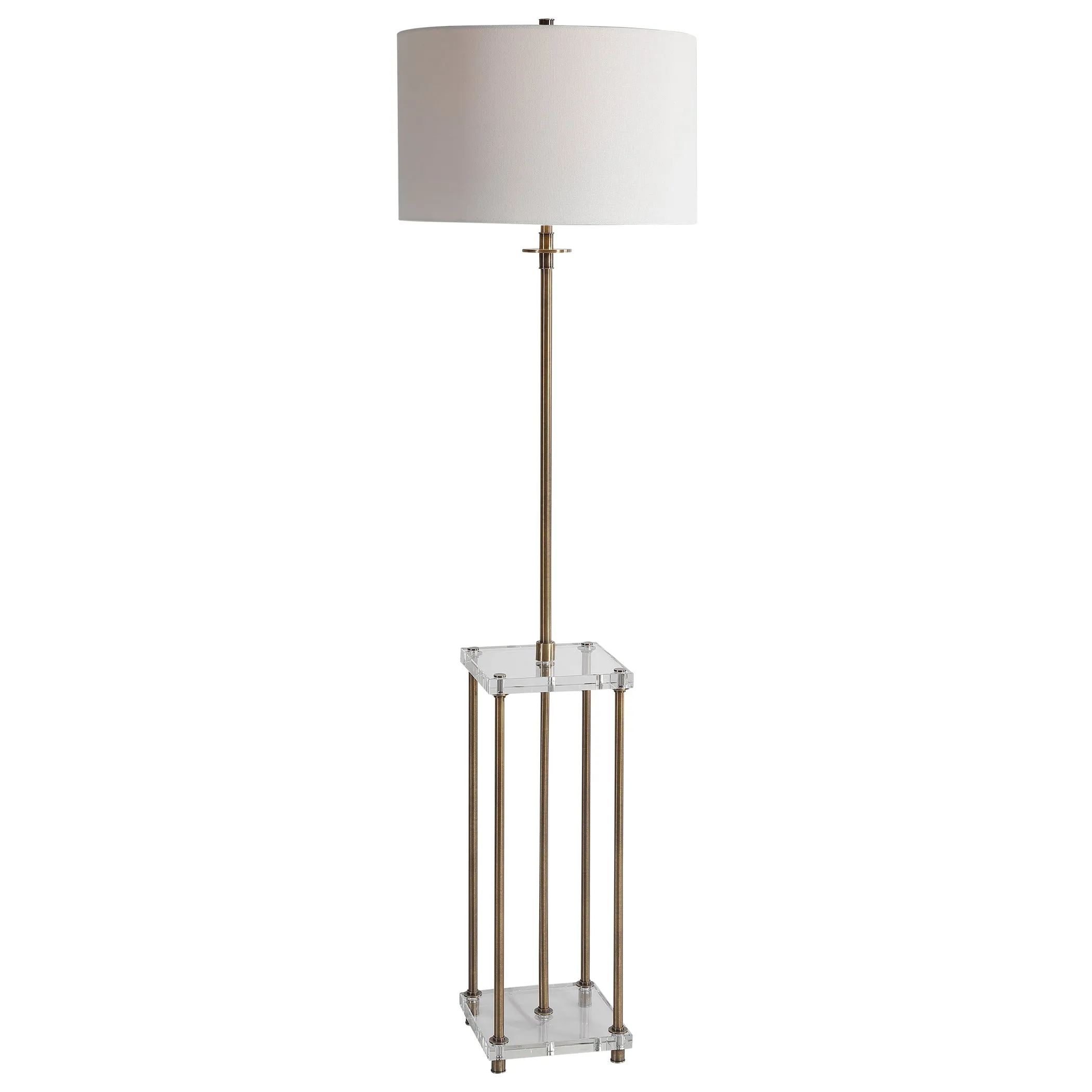 Uttermost Palladian Antique Brass Floor Lamp