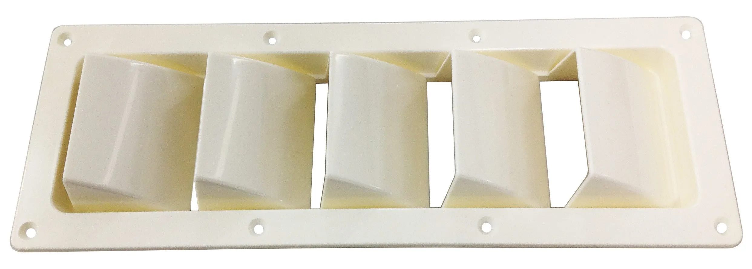 VENTILATOR ABS 5 LOUVRE WHITE