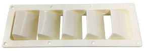 VENTILATOR ABS 5 LOUVRE WHITE