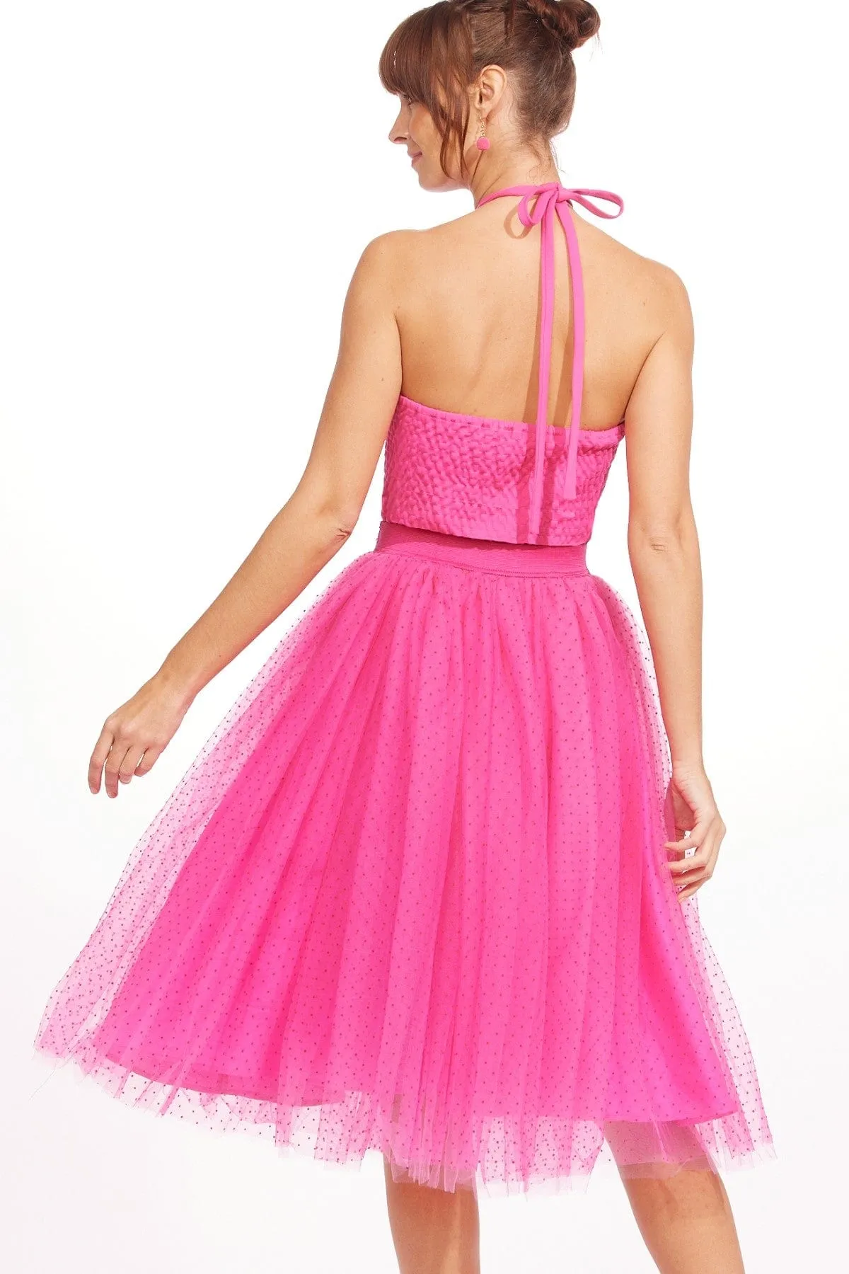 Vesile Tulle Skirt - Fuchsia