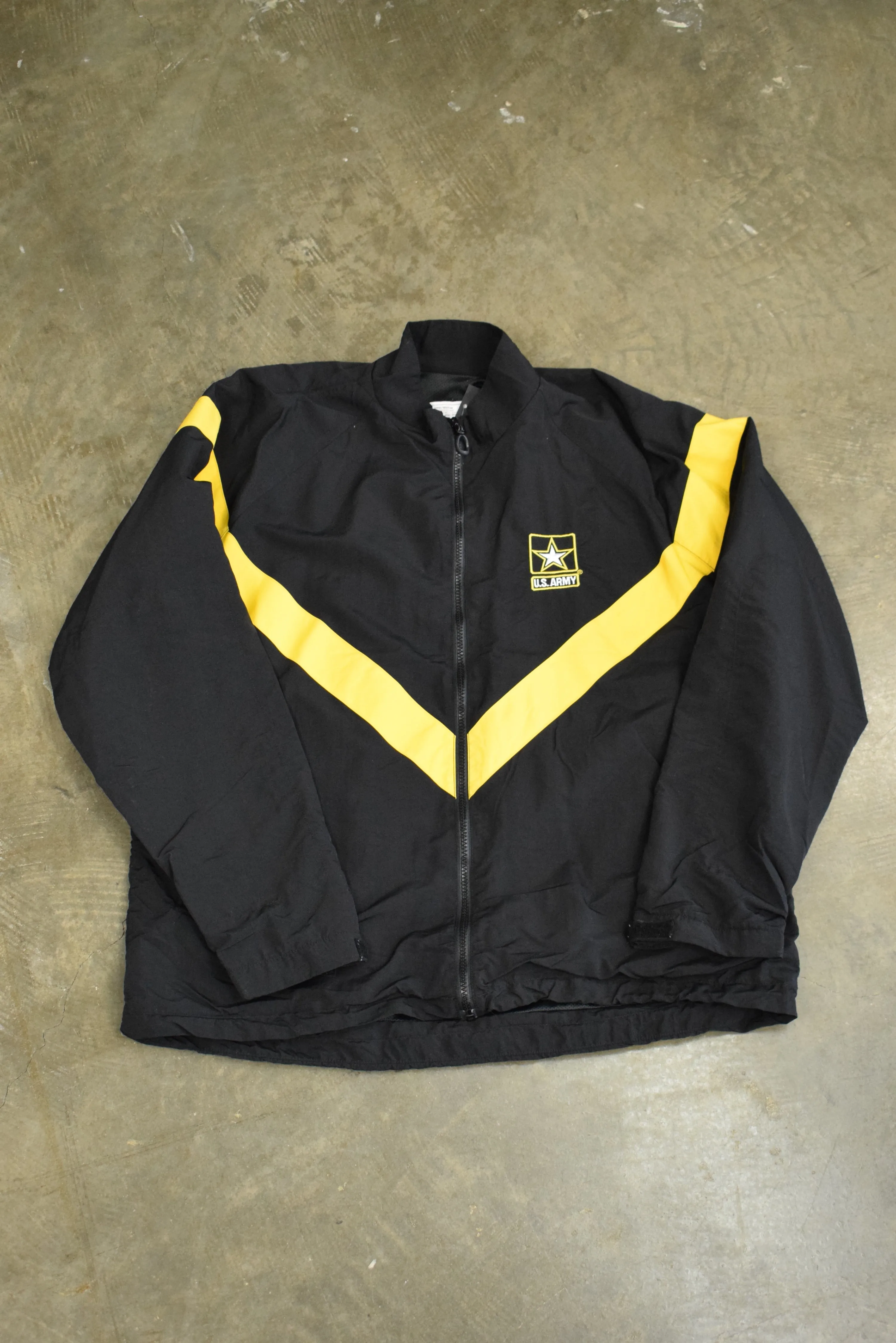 Vintage US Army Physical Fitness Track Jacket Set (Large)