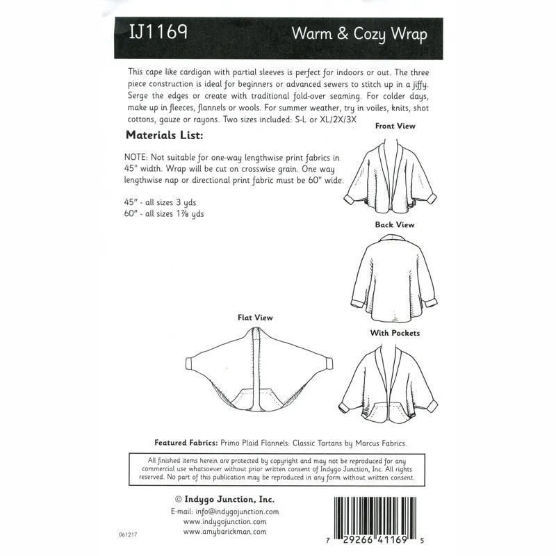 Warm & Cozy Wrap Pattern
