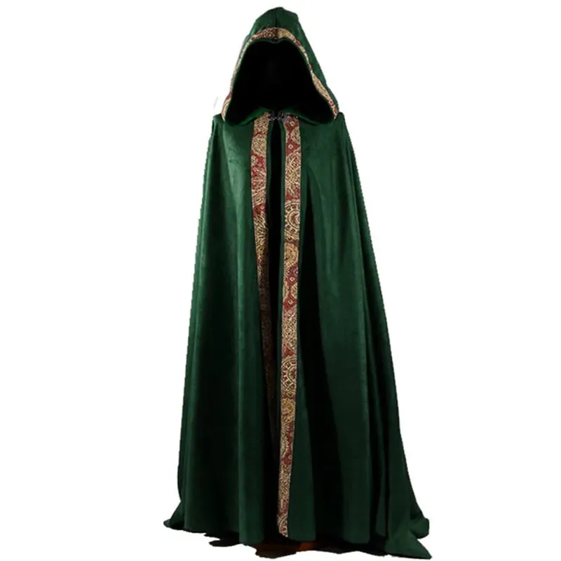 Wizard Cloak Medieval Cosplay Hooded Cloak Halloween Cosplay Costume