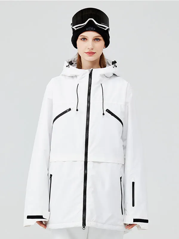 Women's Plain Color Insulated Ski Jacket