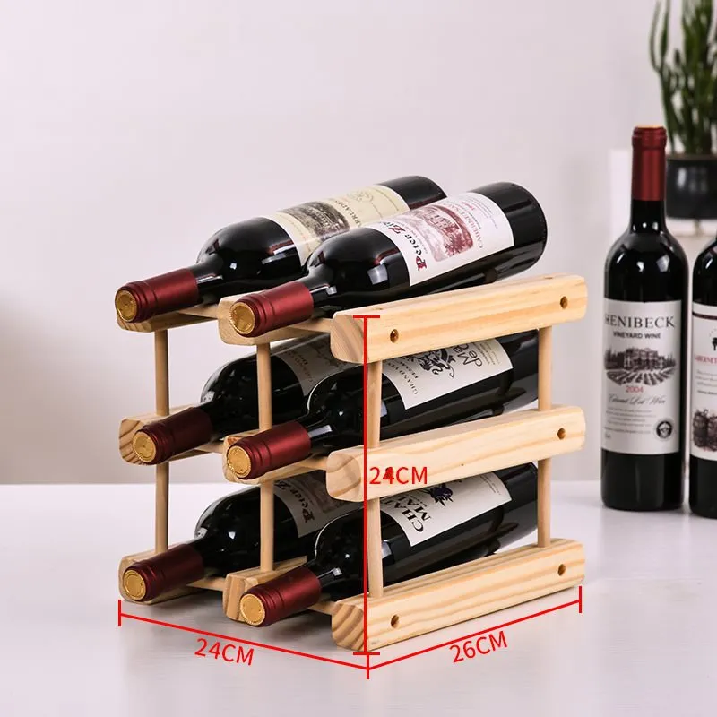 Wooden Red Wine Rack