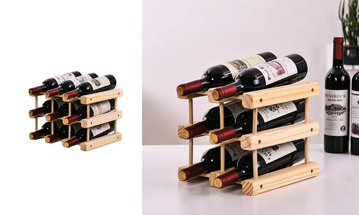 Wooden Red Wine Rack