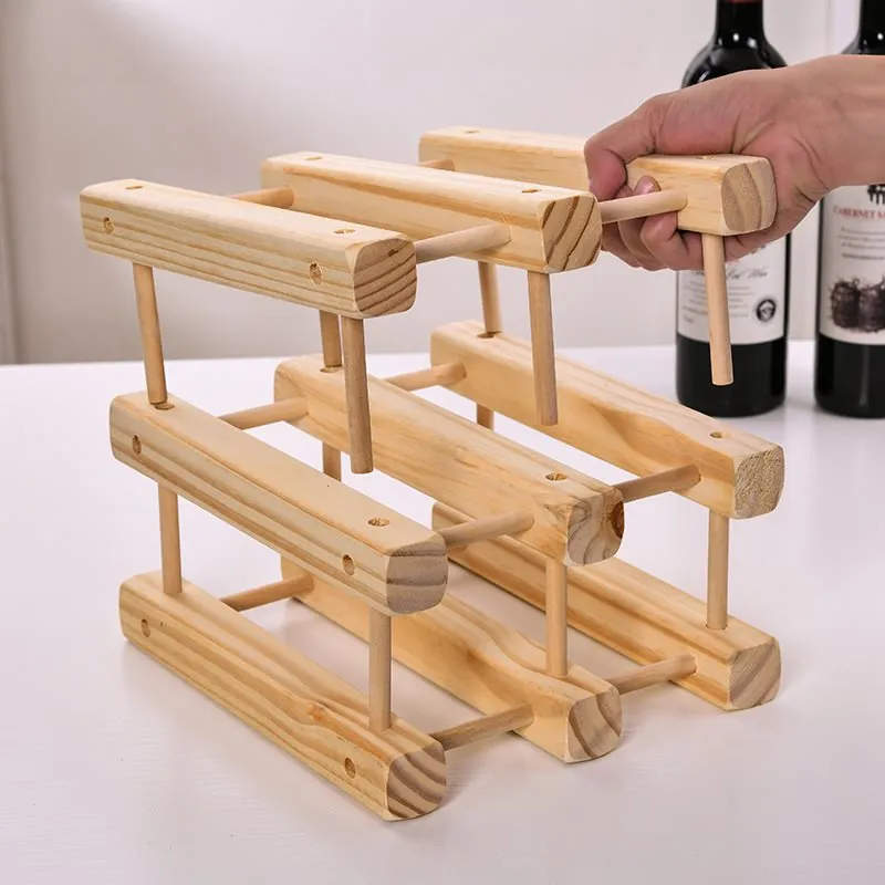 Wooden Red Wine Rack