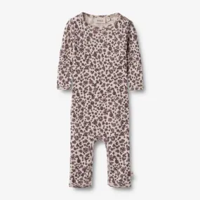 Wool Jumpsuit L/S Haven - autumn flowers