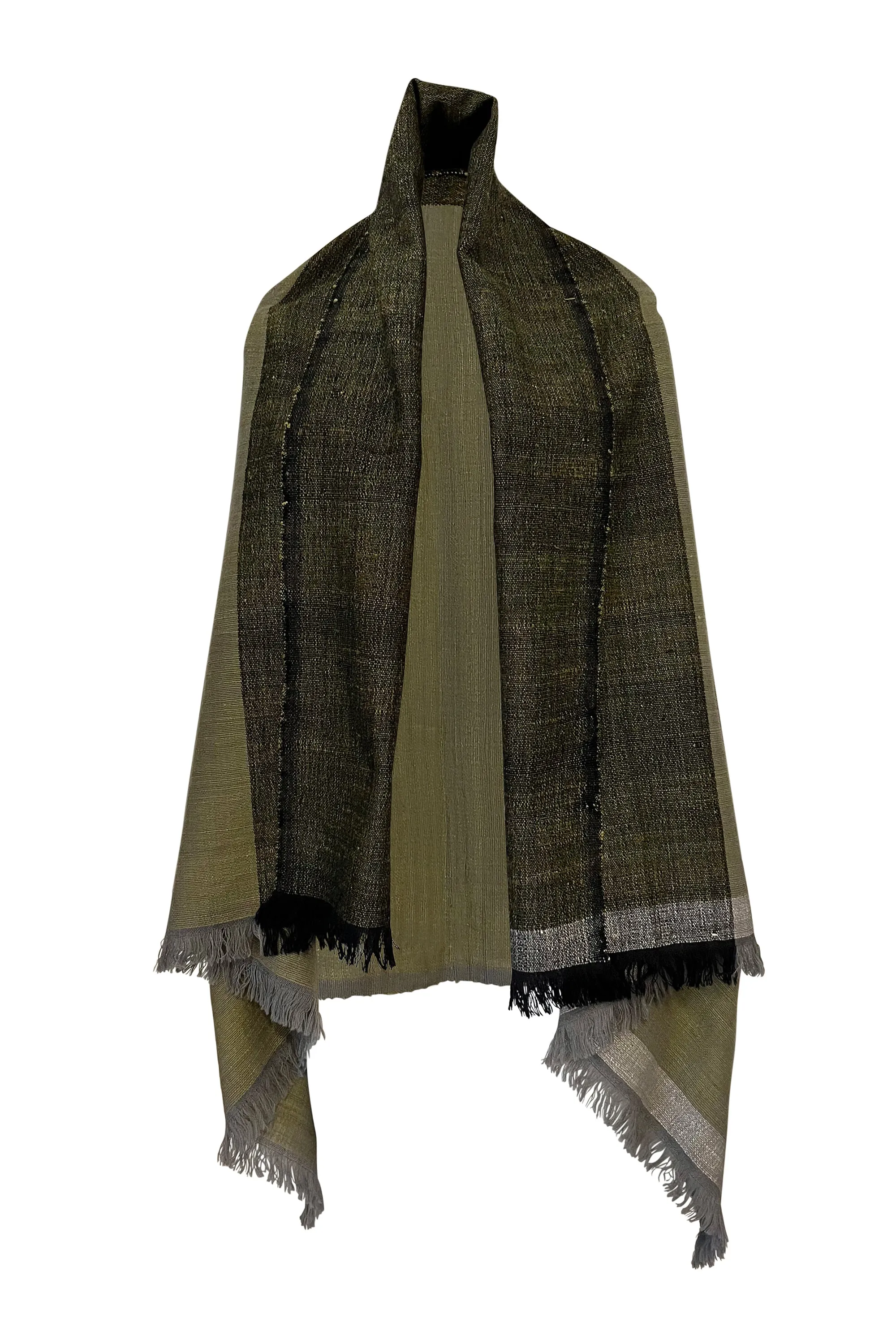 Wool Silk Cape Forest Pench